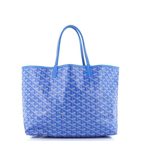 Goyard Saint Louis Tote Coated Canvas PM Blue - Picture 4 of 8